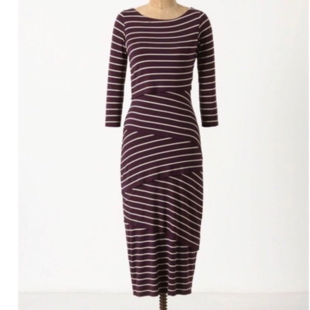 Anthropologie Bailey 44 Tiered Striped dress